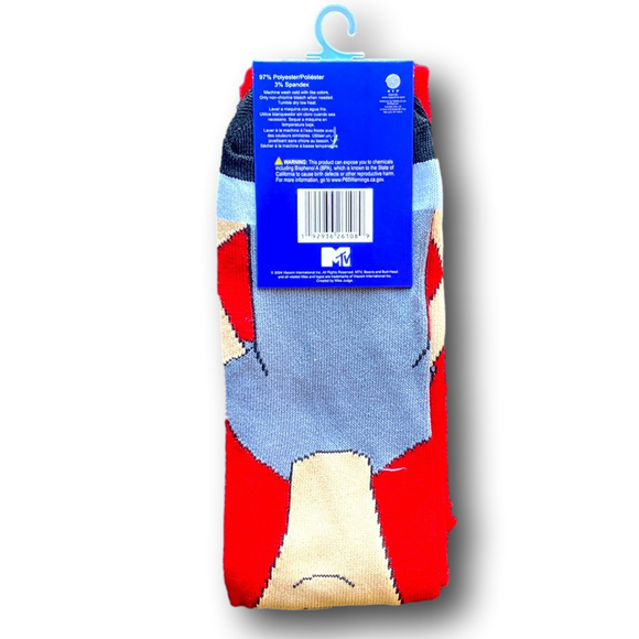 3/$20 Butthead Funny Novelty Crew Socks - NWT - Picture 2 of 4